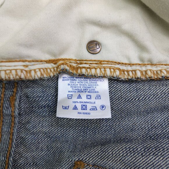 Lands End Mens Relaxed Fit Jeans Waist 44" Inseam 29" Blue Denim Cotton - Picture 6 of 9